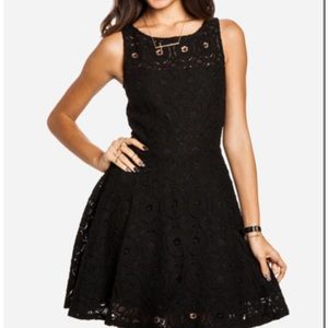BB Dakota Black Lace Dress, Size 2